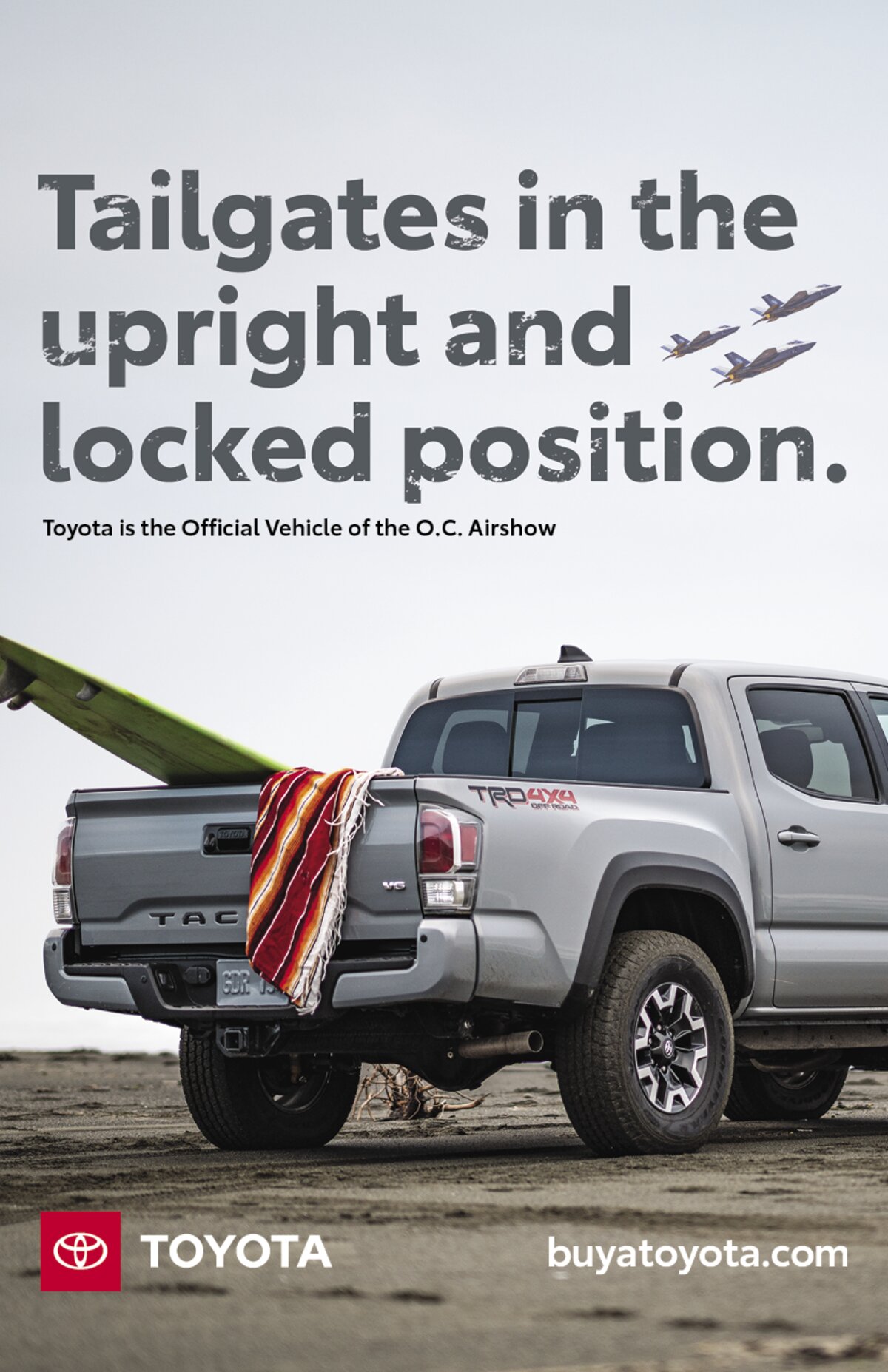 Toyota Tacoma O.C. Airshow print ad